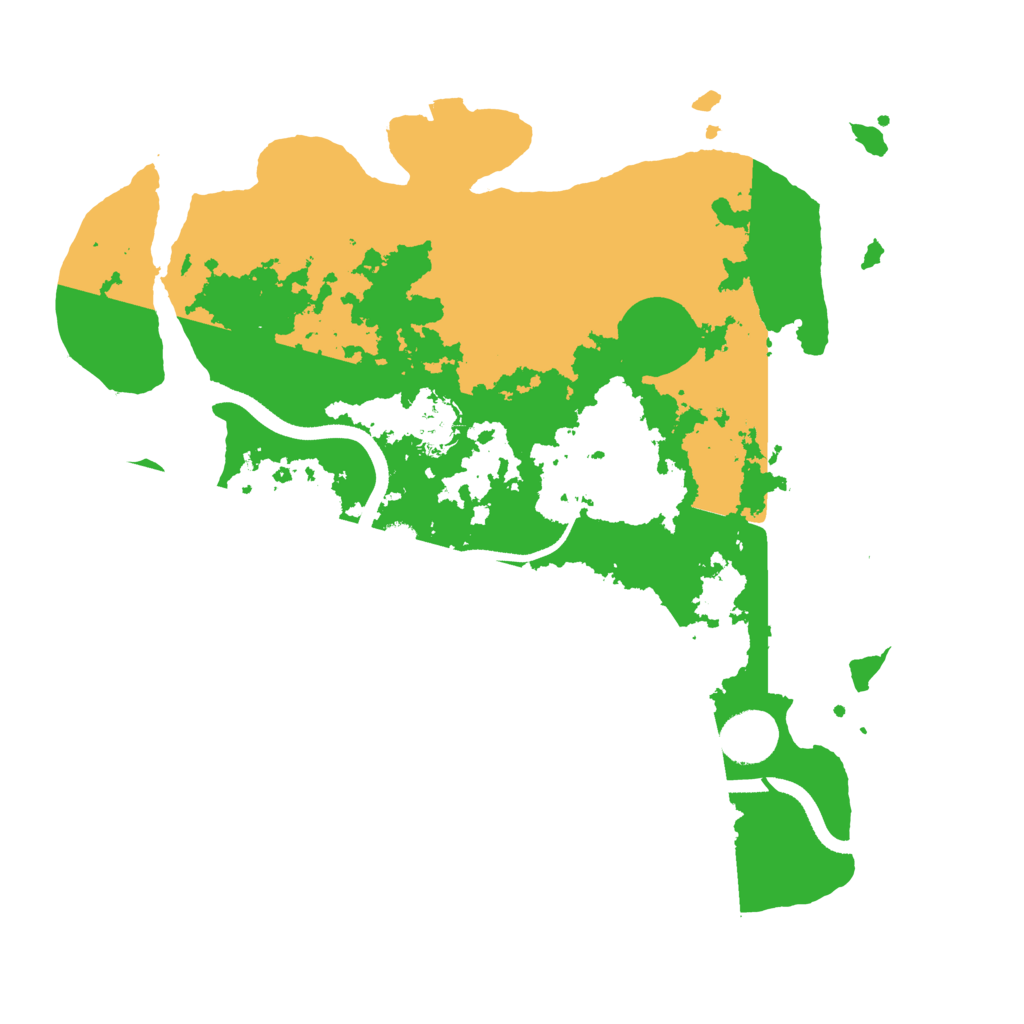 Biome Rust Map: Procedural Map, Size: 3500, Seed: 1157014