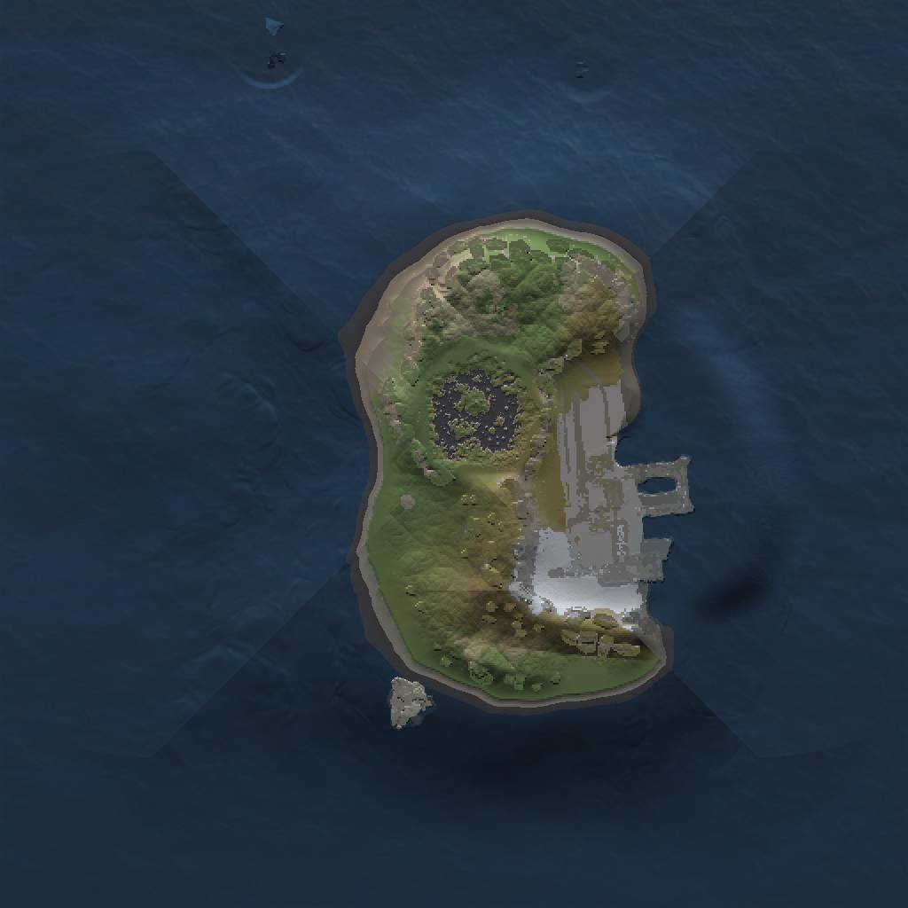 Rust Map: Procedural Map, Size: 1000, Seed: 5546, 4 Monuments