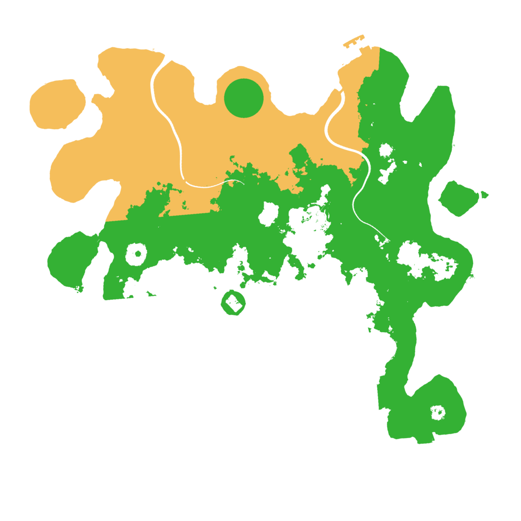 Biome Rust Map: Procedural Map, Size: 3500, Seed: 88770045
