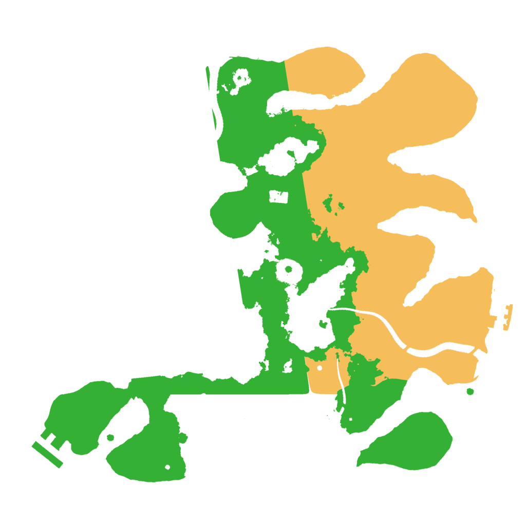 Biome Rust Map: Procedural Map, Size: 3000, Seed: 282035343