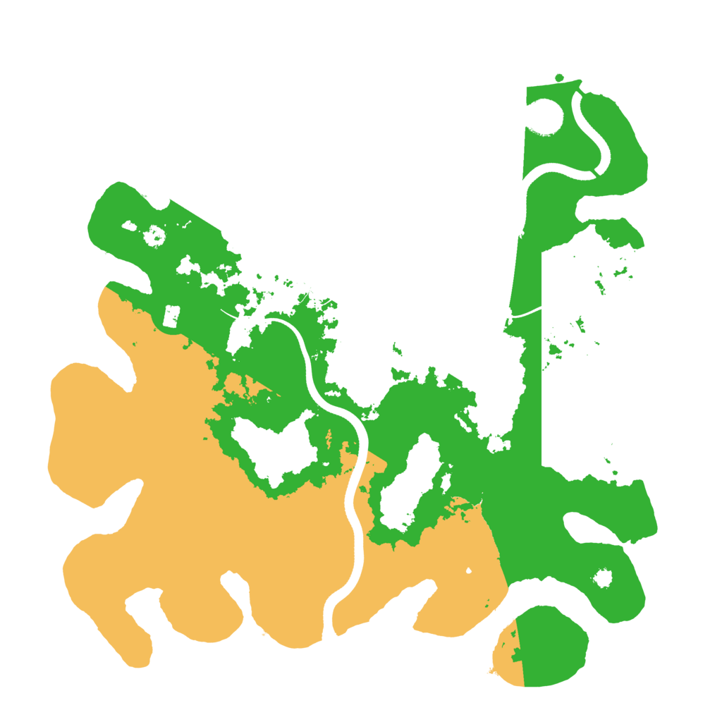 Biome Rust Map: Procedural Map, Size: 3500, Seed: 1834206252