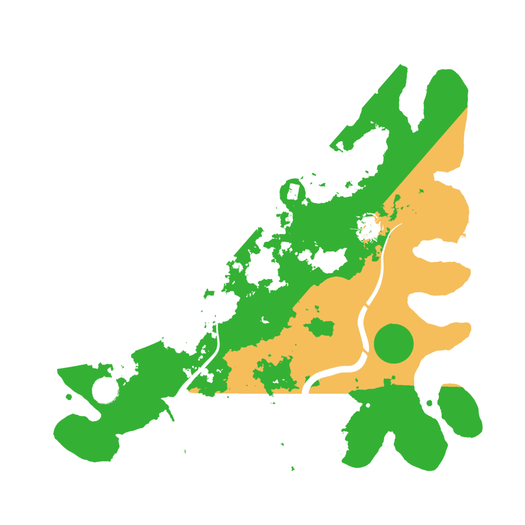 Biome Rust Map: Procedural Map, Size: 3500, Seed: 81471011