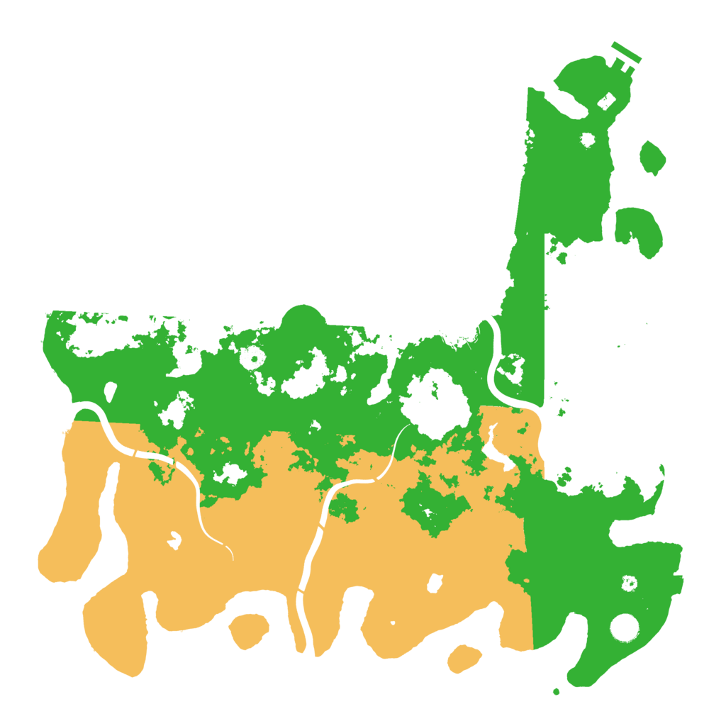 Biome Rust Map: Procedural Map, Size: 4500, Seed: 2014941522