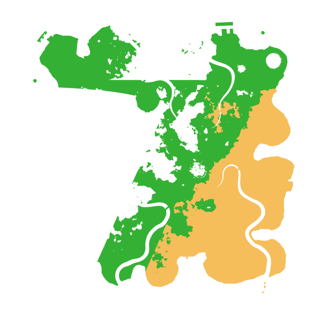 Biome Rust Map: Procedural Map, Size: 3700, Seed: 1410596303