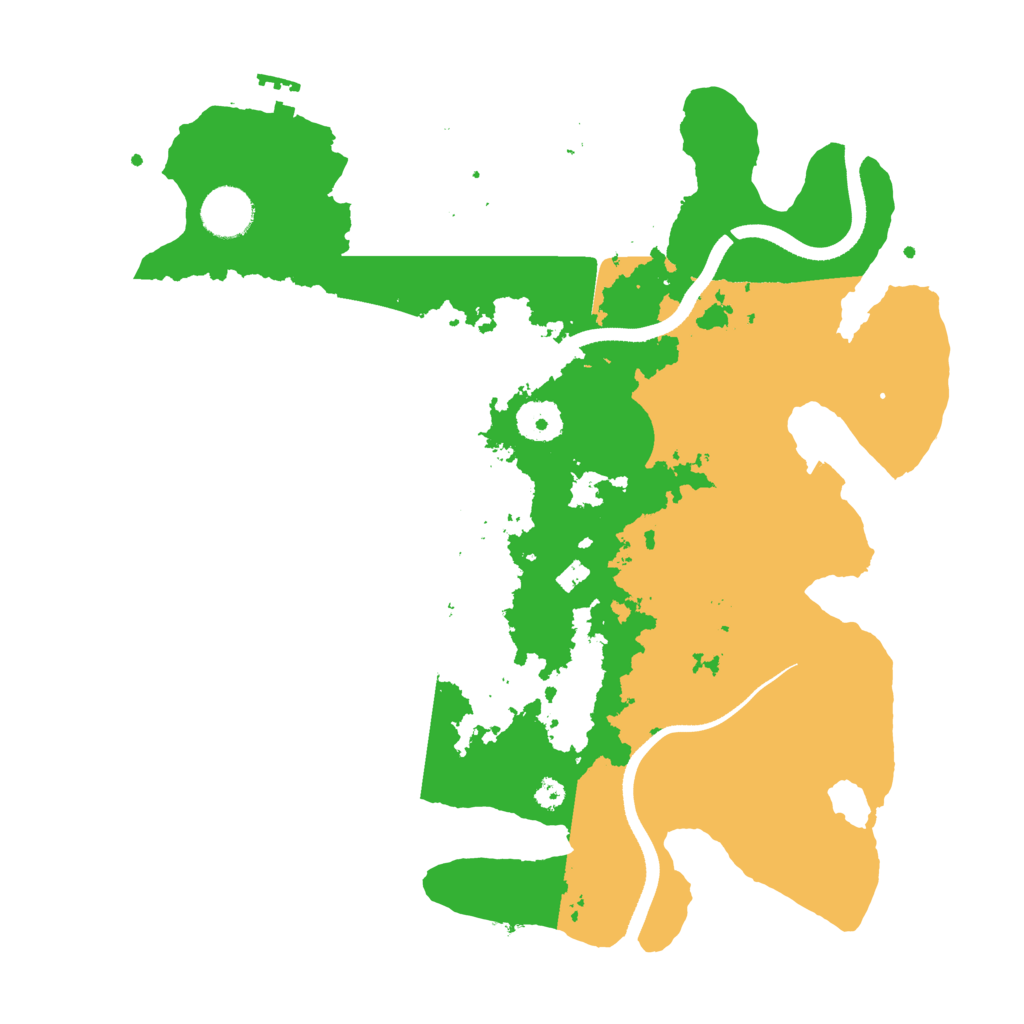 Biome Rust Map: Procedural Map, Size: 3500, Seed: 64398352