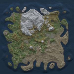 Thumbnail Rust Map: Procedural Map, Size: 4250, Seed: 18817, 15 Monuments