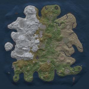 Thumbnail Rust Map: Procedural Map, Size: 3750, Seed: 85429579, 17 Monuments