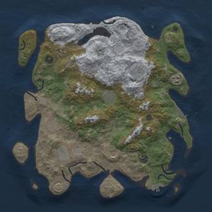 Thumbnail Rust Map: Procedural Map, Size: 3750, Seed: 30505953, 16 Monuments