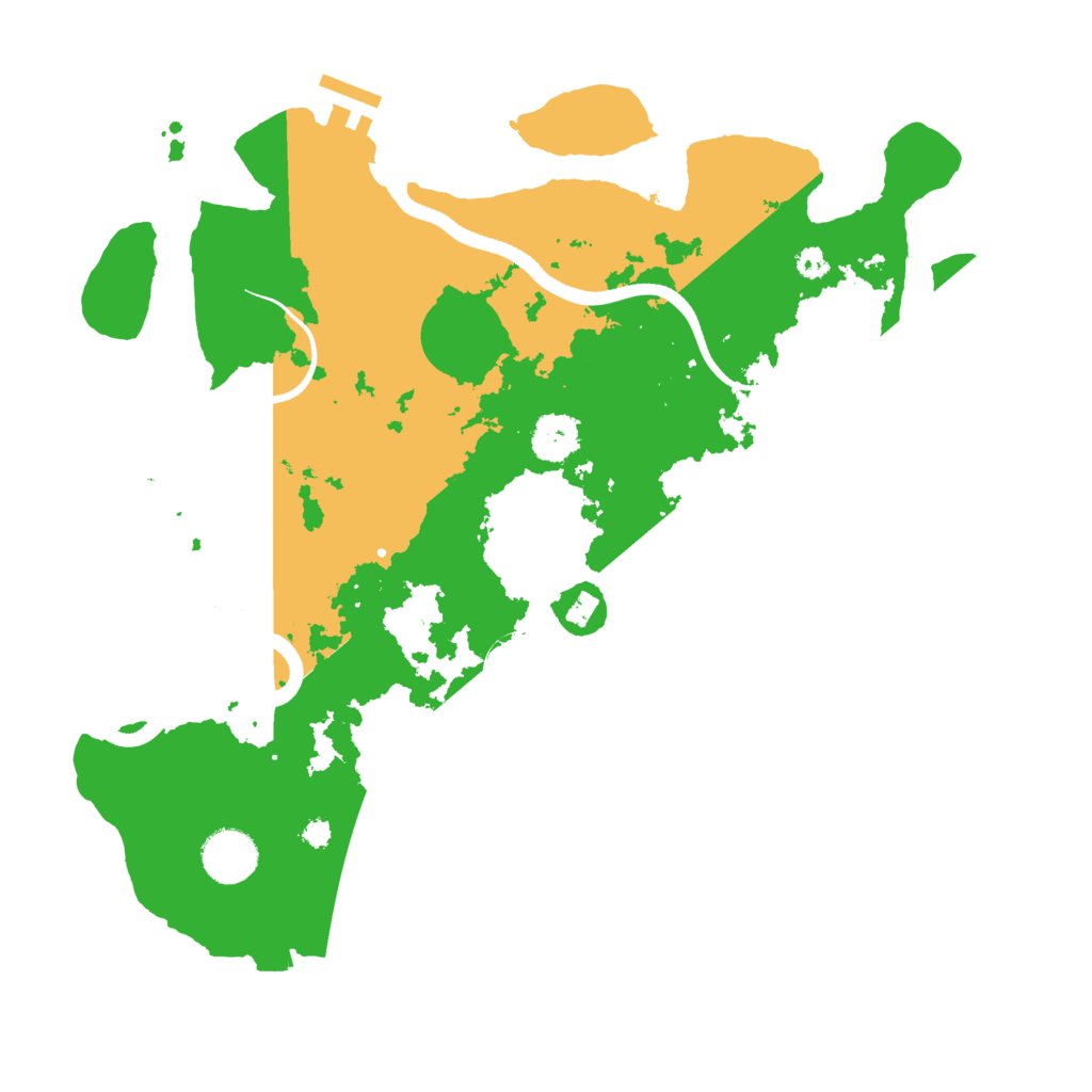 Biome Rust Map: Procedural Map, Size: 3500, Seed: 73099746
