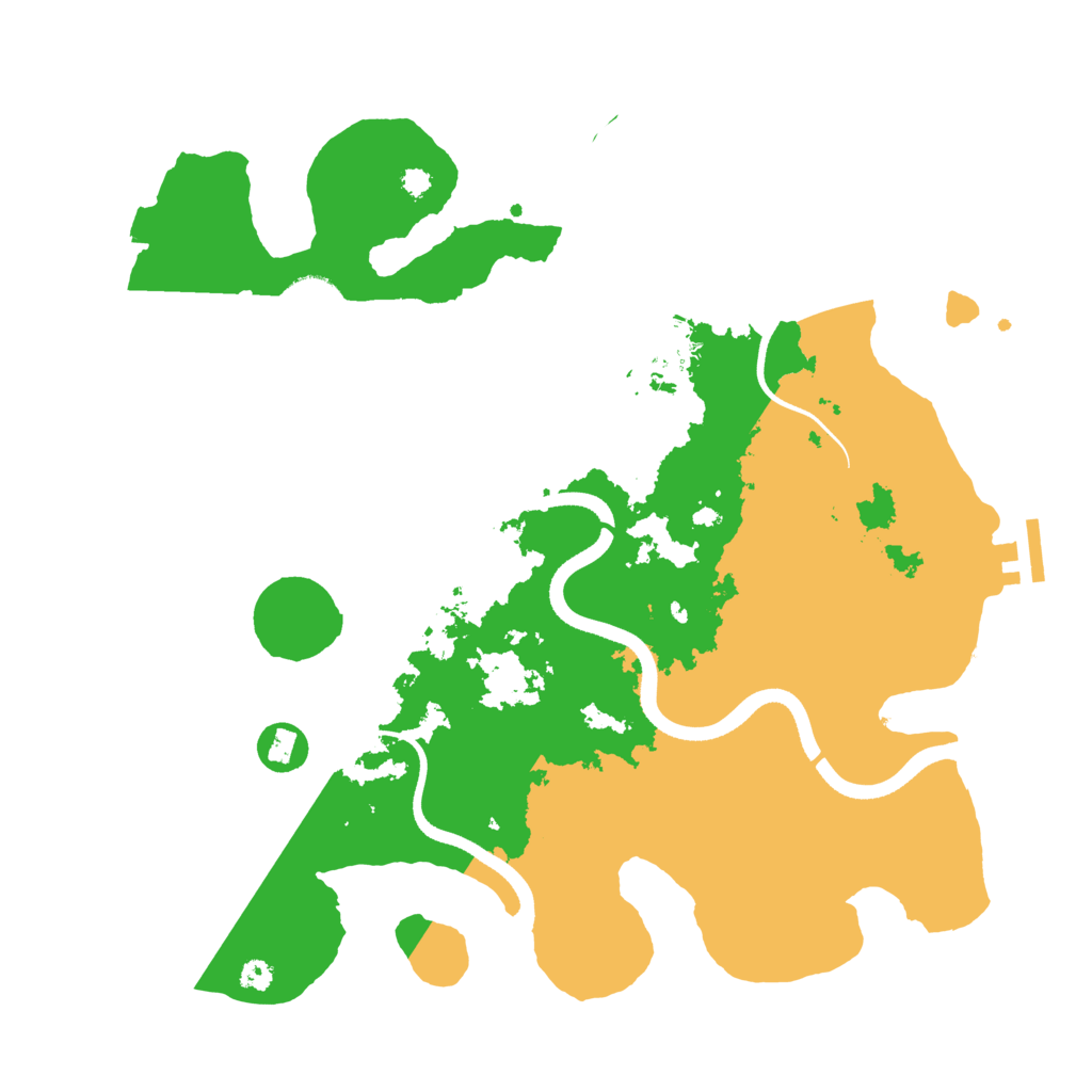 Biome Rust Map: Procedural Map, Size: 3500, Seed: 24625285