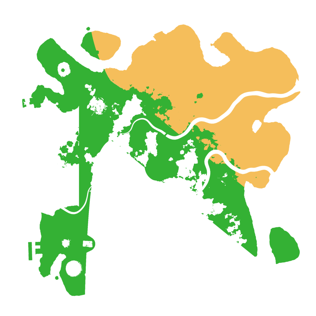Biome Rust Map: Procedural Map, Size: 3500, Seed: 67323707