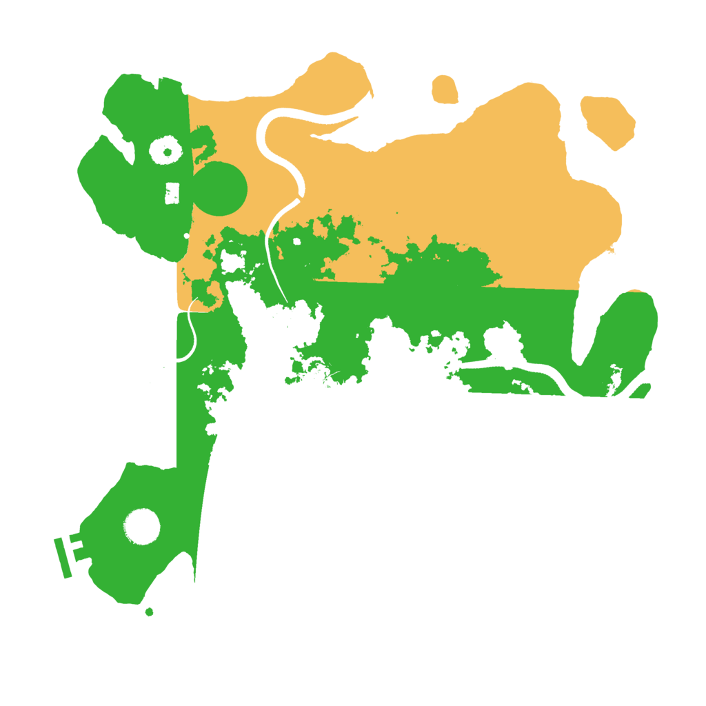 Biome Rust Map: Procedural Map, Size: 3500, Seed: 16548427