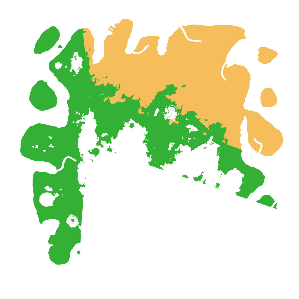 Biome Rust Map: Procedural Map, Size: 3700, Seed: 543428427