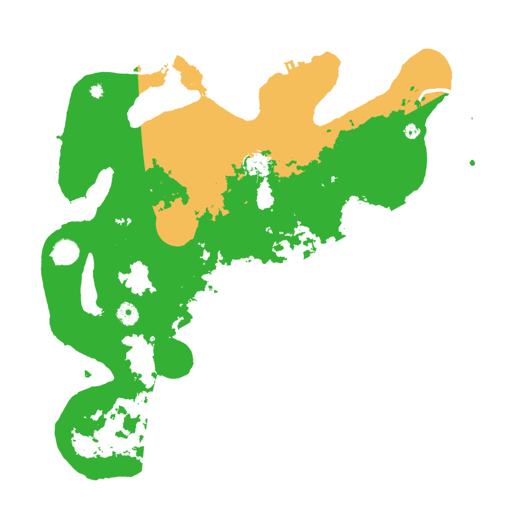 Biome Rust Map: Procedural Map, Size: 3500, Seed: 43096344
