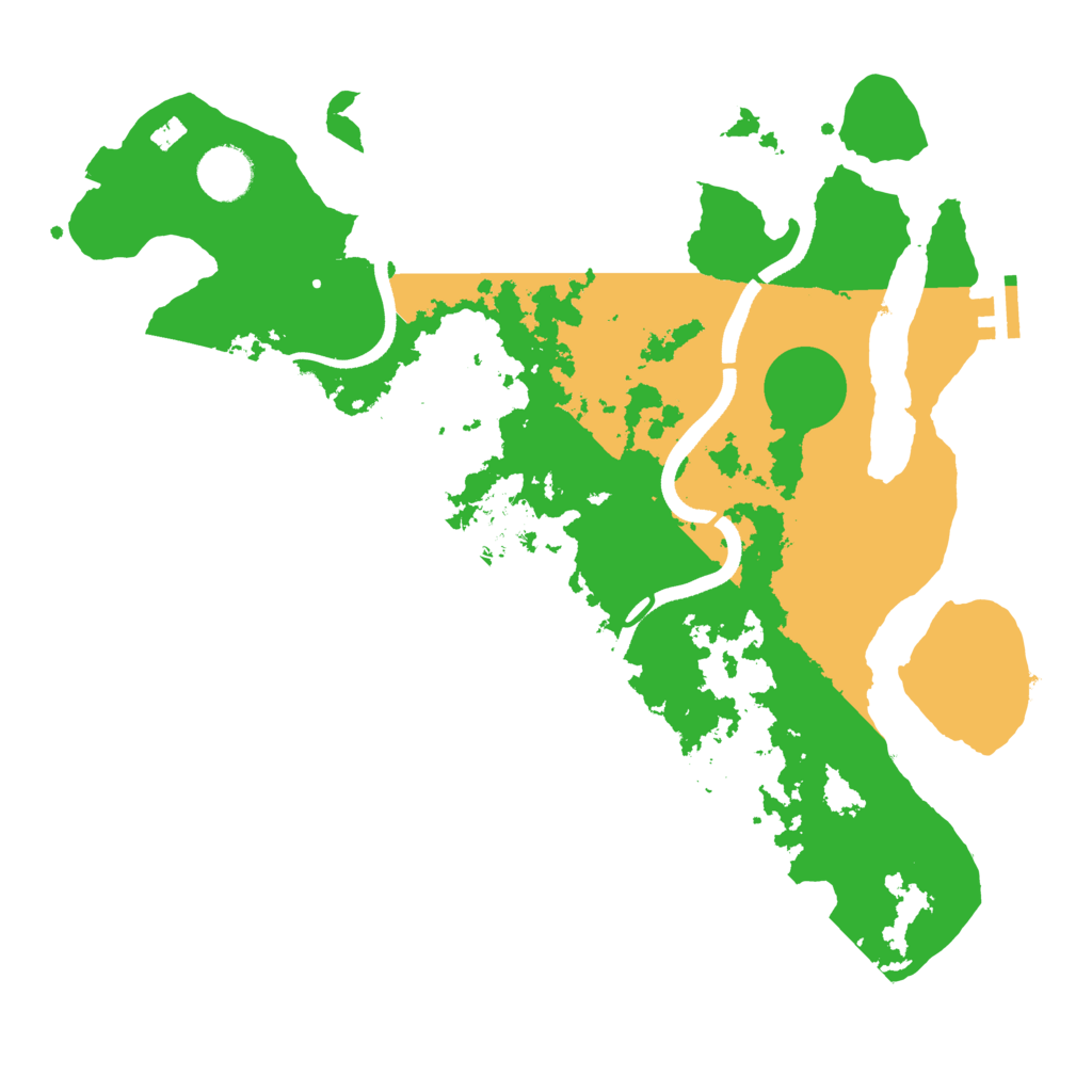 Biome Rust Map: Procedural Map, Size: 3500, Seed: 54931247