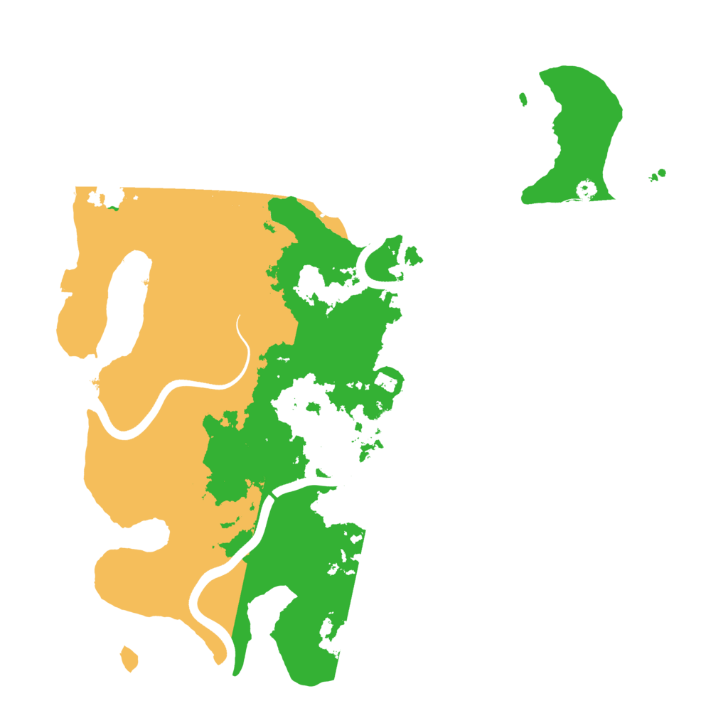 Biome Rust Map: Procedural Map, Size: 3700, Seed: 942245109