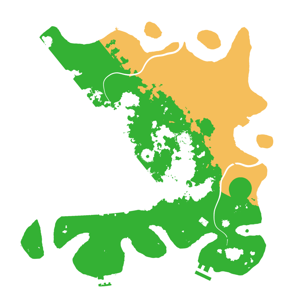 Biome Rust Map: Procedural Map, Size: 3500, Seed: 1398876223