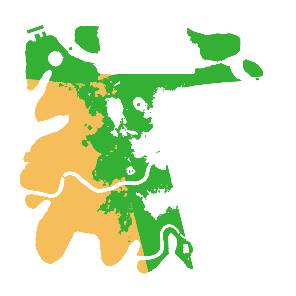 Biome Rust Map: Procedural Map, Size: 3500, Seed: 531829131