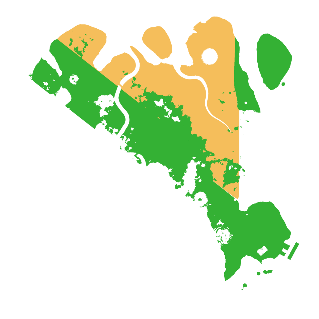 Biome Rust Map: Procedural Map, Size: 3500, Seed: 39623060