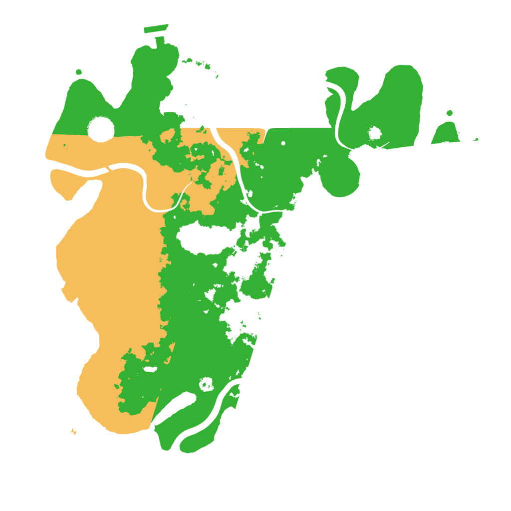 Biome Rust Map: Procedural Map, Size: 3500, Seed: 42529329