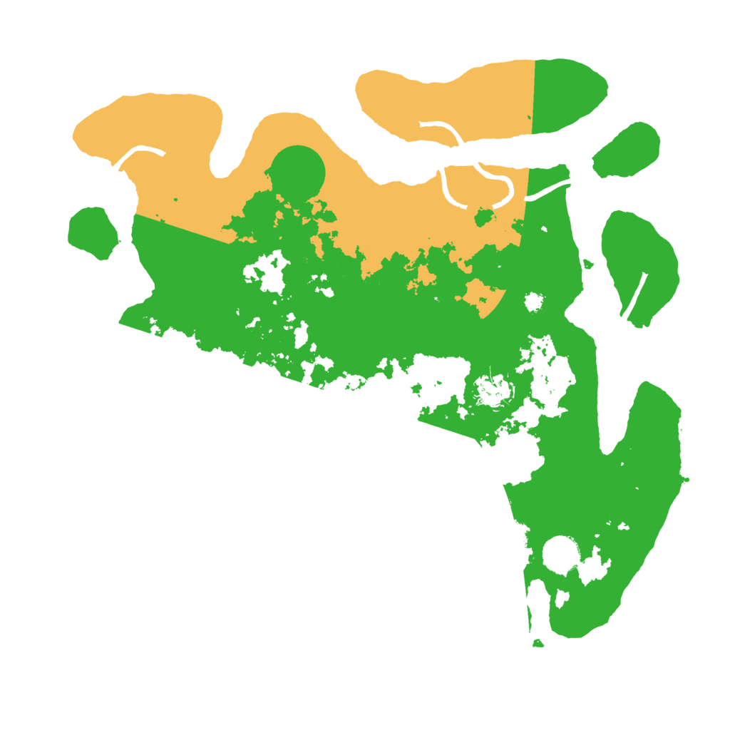 Biome Rust Map: Procedural Map, Size: 3500, Seed: 23196999