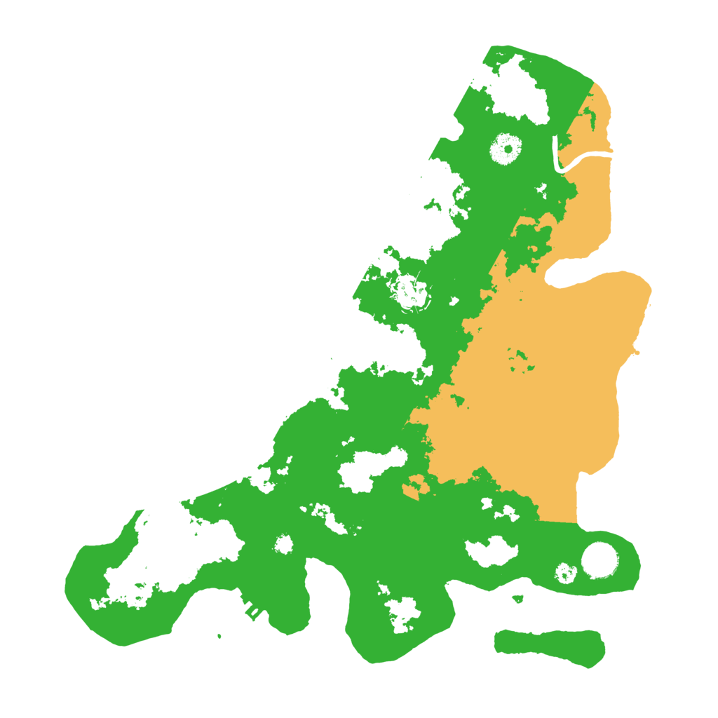 Biome Rust Map: Procedural Map, Size: 3500, Seed: 73109242