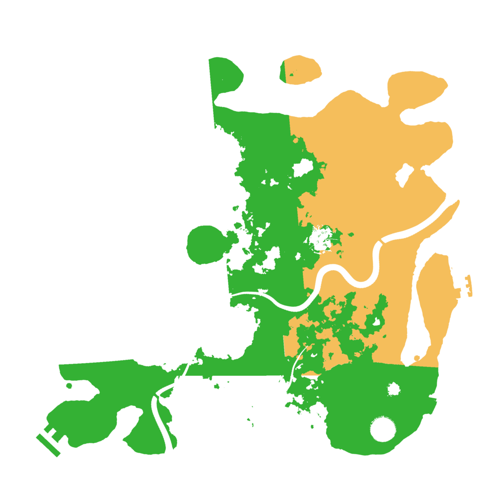 Biome Rust Map: Procedural Map, Size: 3500, Seed: 52056547