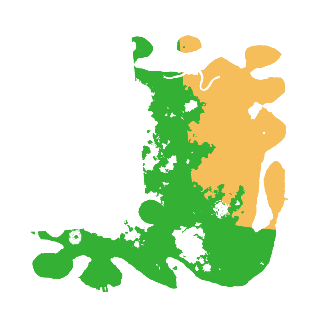 Biome Rust Map: Procedural Map, Size: 3500, Seed: 52056547