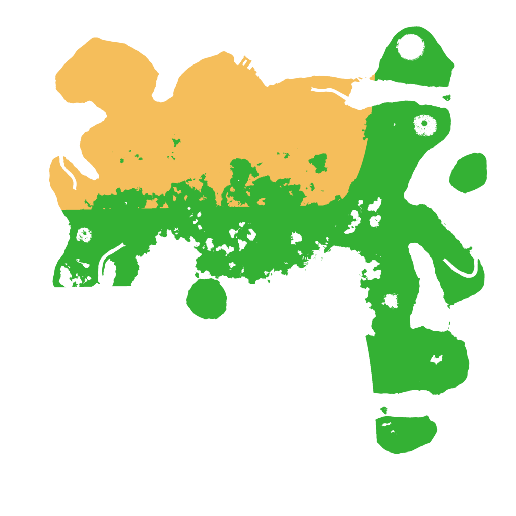 Biome Rust Map: Procedural Map, Size: 3500, Seed: 60600