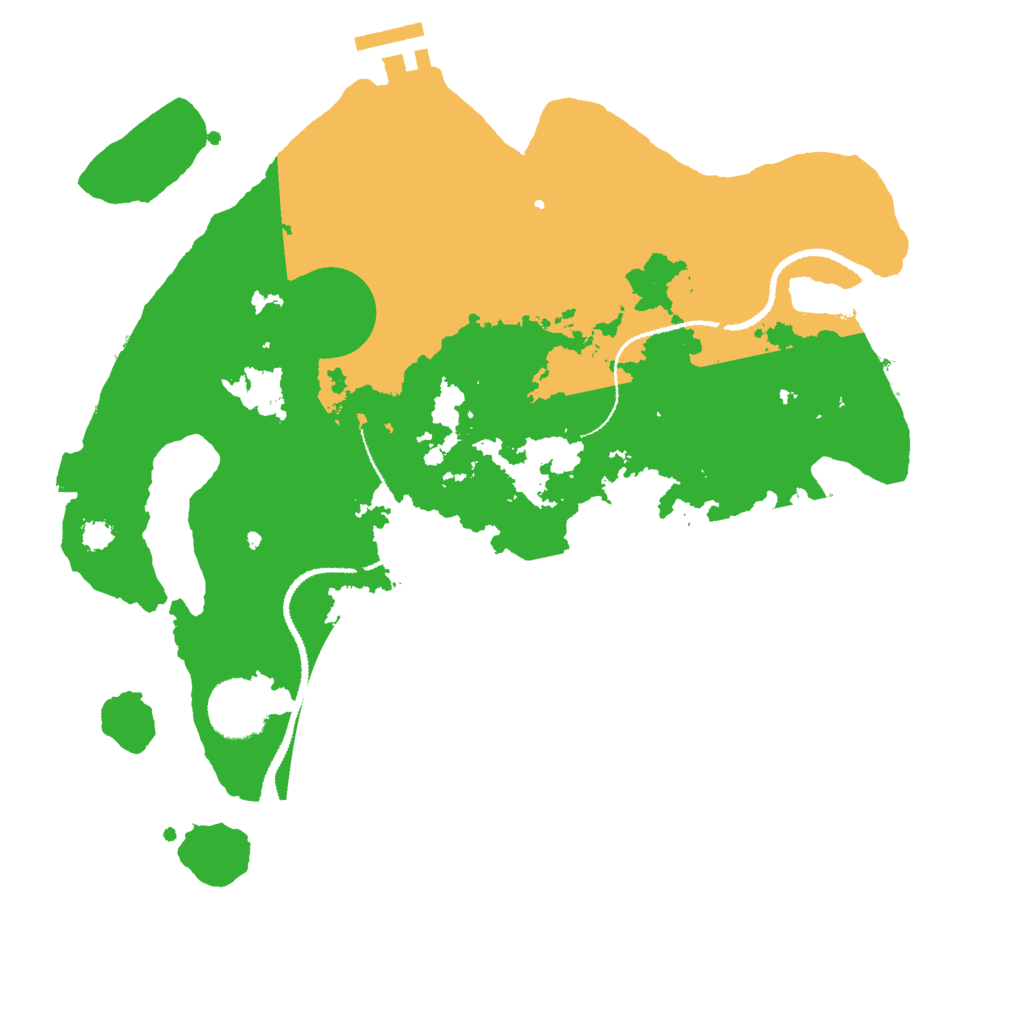 Biome Rust Map: Procedural Map, Size: 3000, Seed: 1587942175