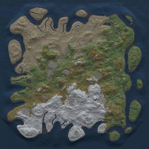 Thumbnail Rust Map: Procedural Map, Size: 4600, Seed: 75000, 18 Monuments