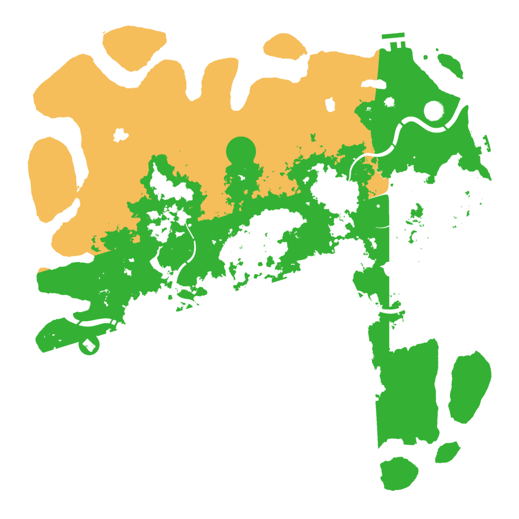 Biome Rust Map: Procedural Map, Size: 4600, Seed: 75000