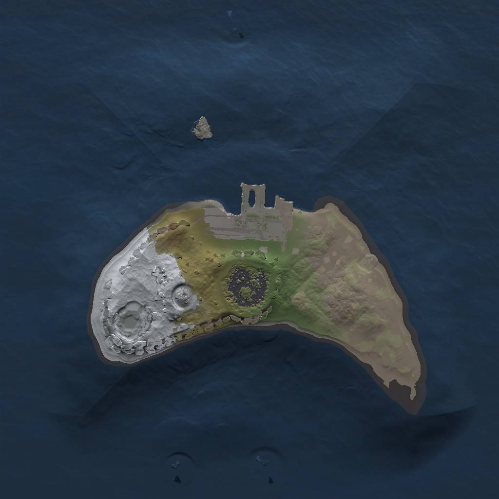 Rust Map: Procedural Map, Size: 1250, Seed: 1341414, 5 Monuments