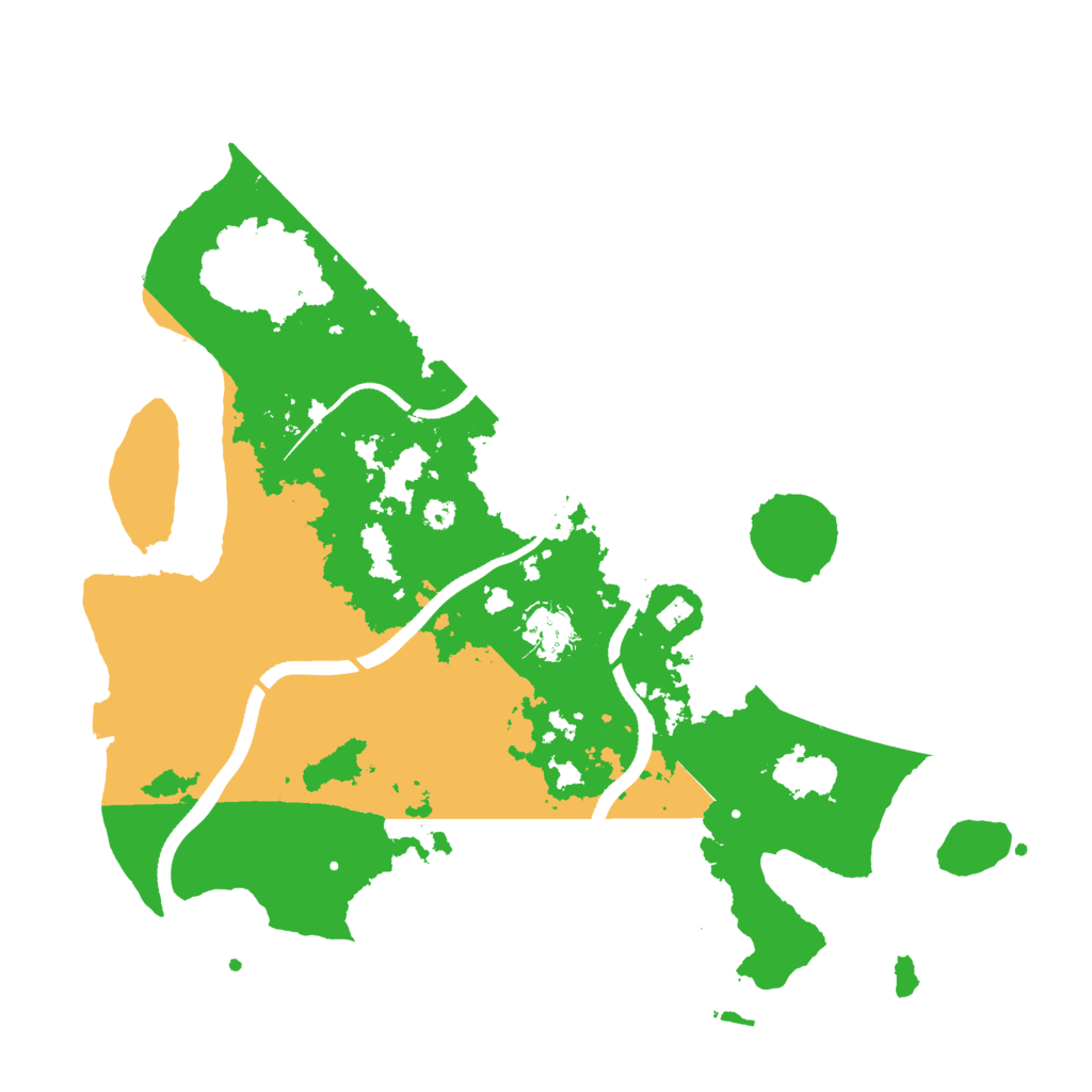 Biome Rust Map: Procedural Map, Size: 3500, Seed: 56546454