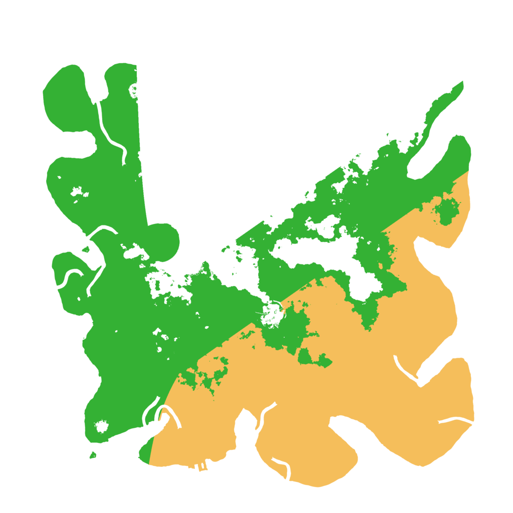 Biome Rust Map: Procedural Map, Size: 3700, Seed: 1279370140