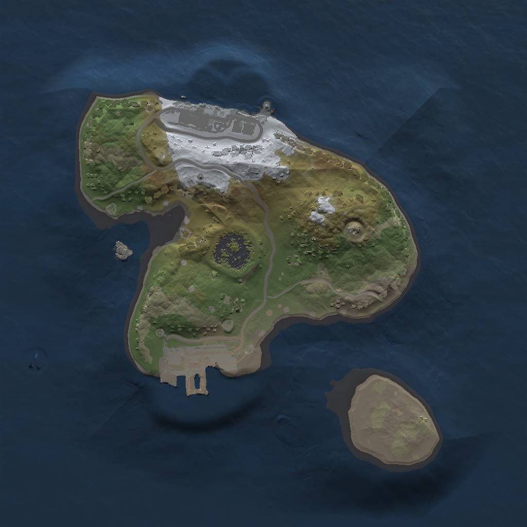 Rust Map: Procedural Map, Size: 1500, Seed: 293679824, 5 Monuments