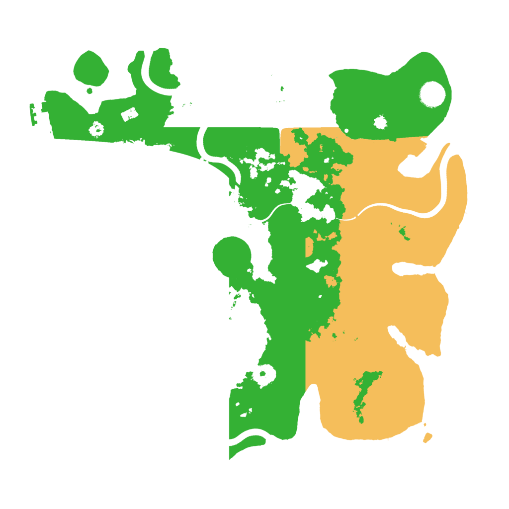 Biome Rust Map: Procedural Map, Size: 3500, Seed: 116669546
