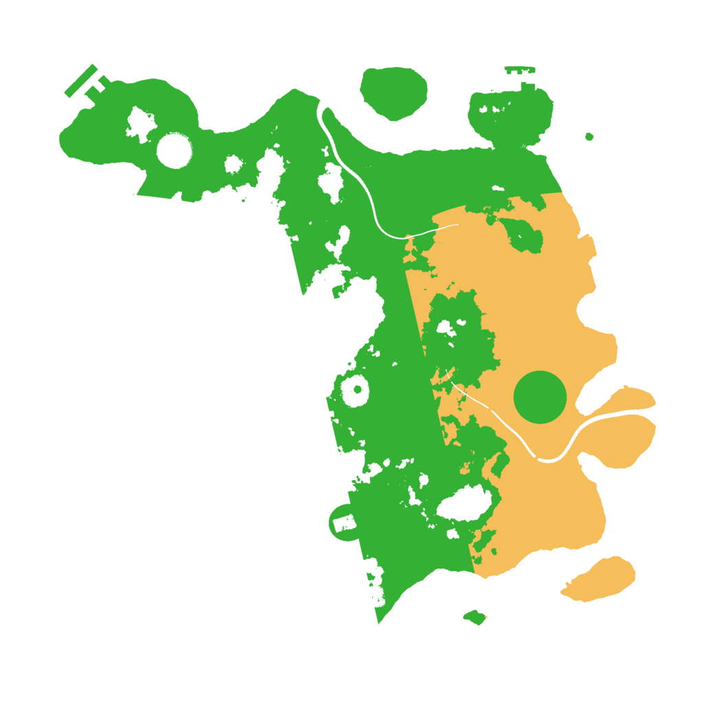 Biome Rust Map: Procedural Map, Size: 3500, Seed: 581962318