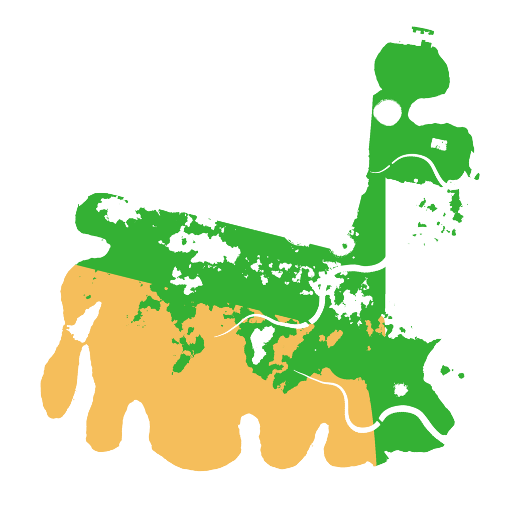 Biome Rust Map: Procedural Map, Size: 3500, Seed: 190816861