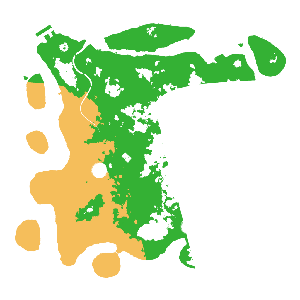Biome Rust Map: Procedural Map, Size: 3500, Seed: 597835614