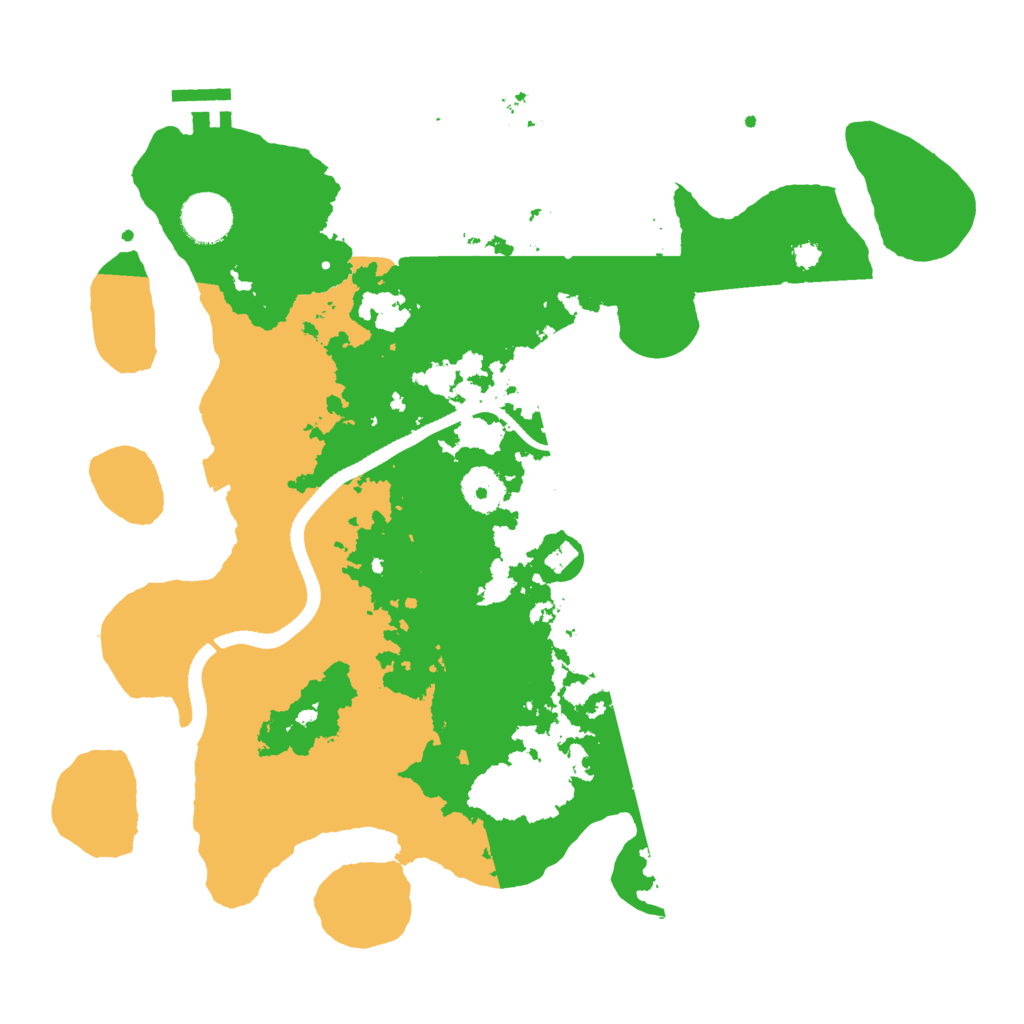 Biome Rust Map: Procedural Map, Size: 3500, Seed: 597835614