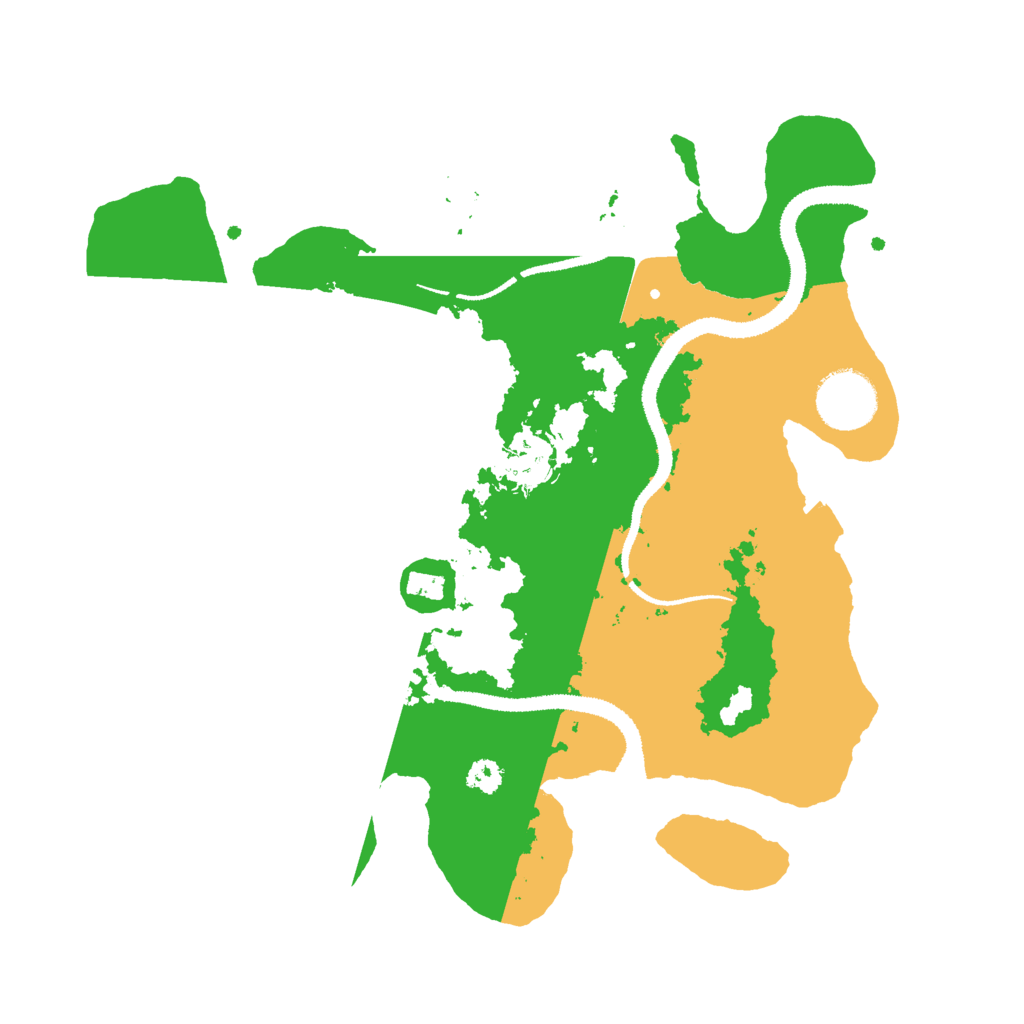 Biome Rust Map: Procedural Map, Size: 3000, Seed: 52345