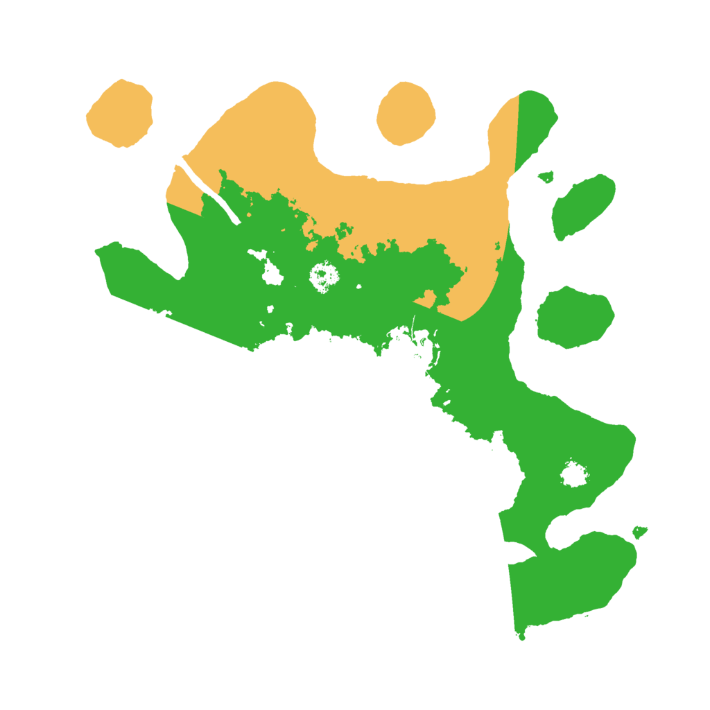 Biome Rust Map: Procedural Map, Size: 2500, Seed: 10921