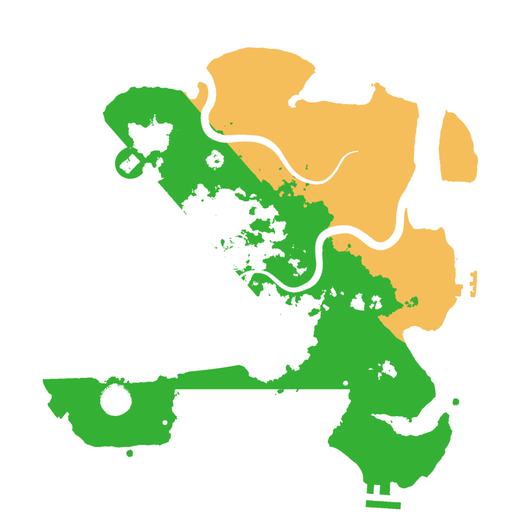 Biome Rust Map: Procedural Map, Size: 3000, Seed: 44996