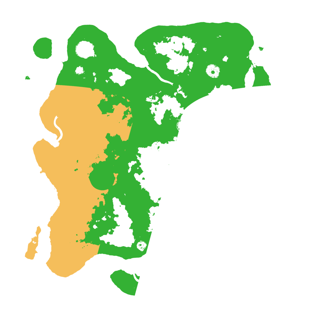 Biome Rust Map: Procedural Map, Size: 3500, Seed: 47113741