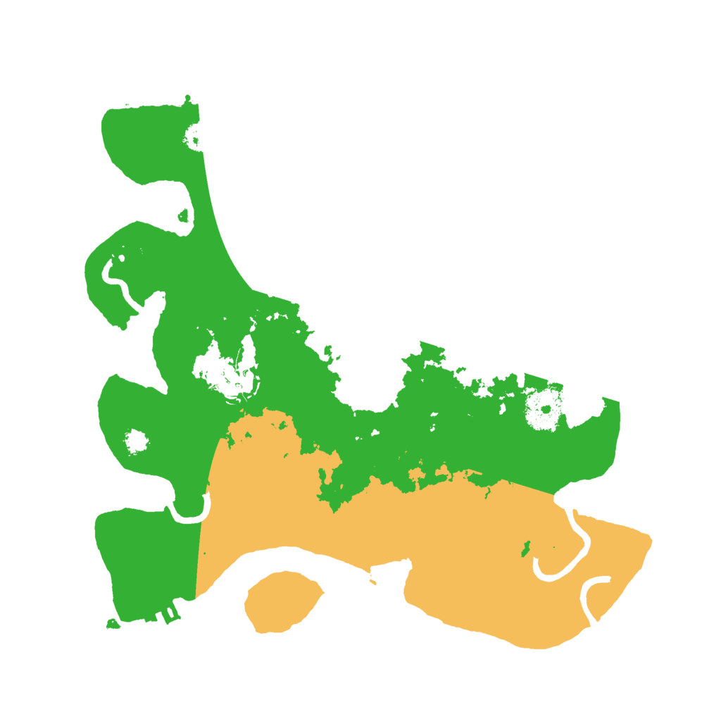 Biome Rust Map: Procedural Map, Size: 2821, Seed: 13825