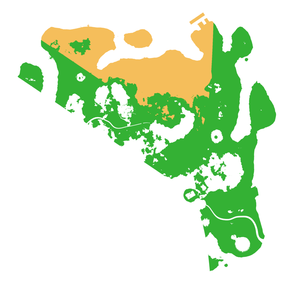 Biome Rust Map: Procedural Map, Size: 3500, Seed: 929845799