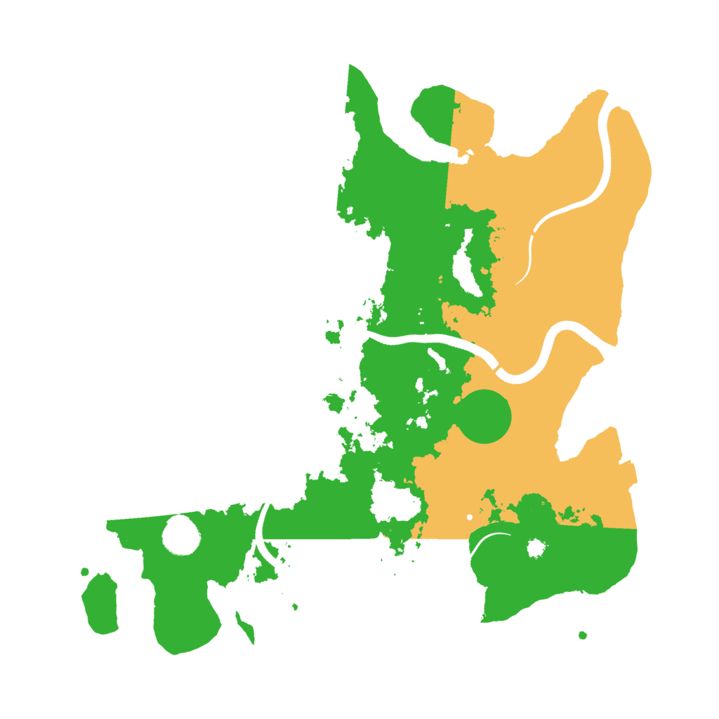 Biome Rust Map: Procedural Map, Size: 3500, Seed: 38591549
