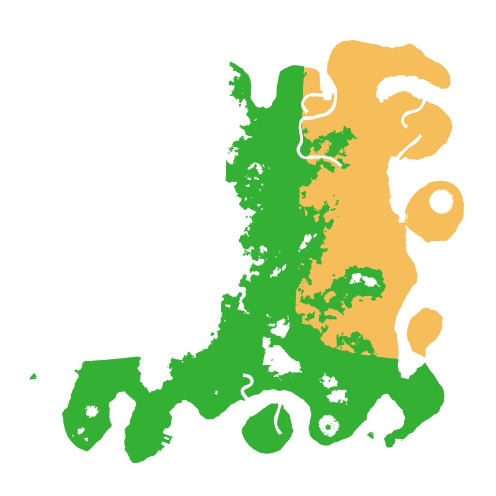 Biome Rust Map: Procedural Map, Size: 3700, Seed: 2075189235