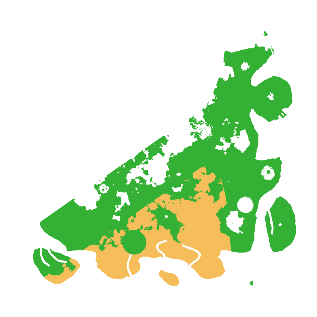 Biome Rust Map: Procedural Map, Size: 3500, Seed: 71810372